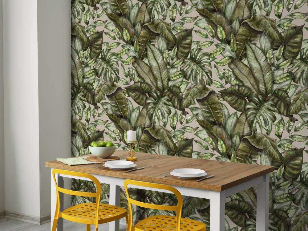 Verschillende tropische bladeren