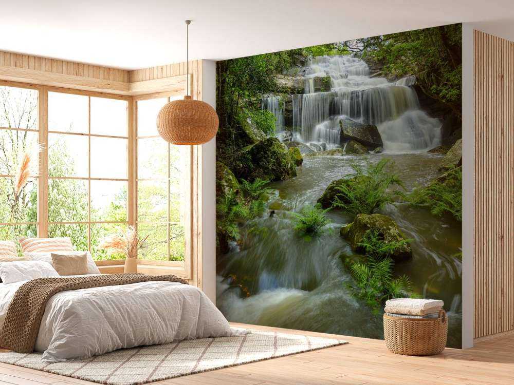 Flowing waterfall