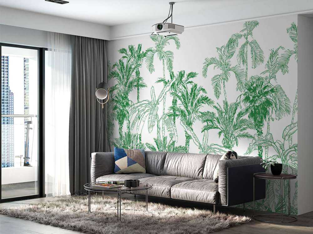 Green jungle illustration