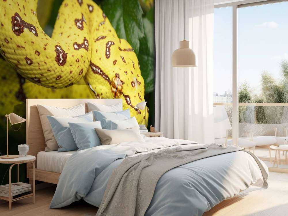 Close-up tree python