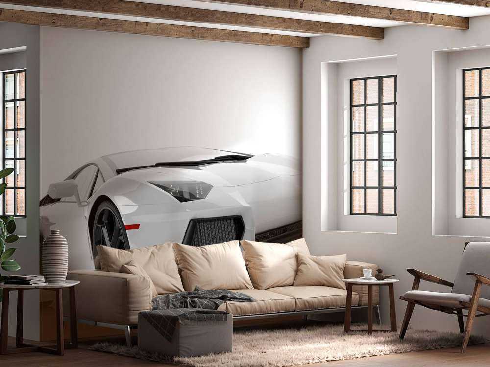 White supercar