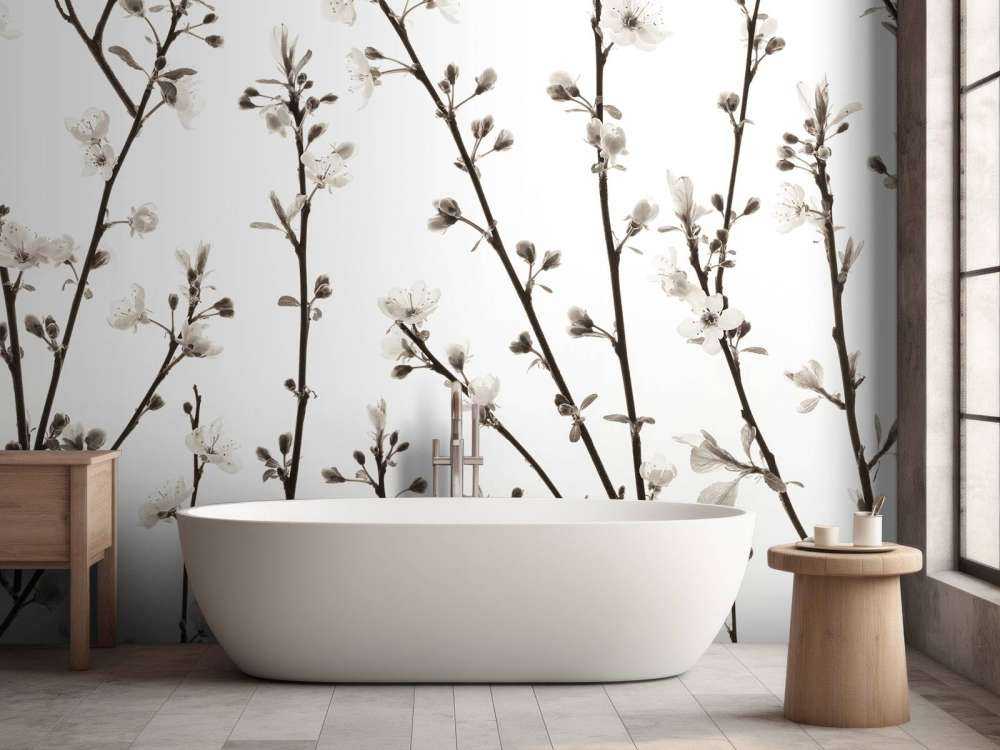 Cherry blossom branches