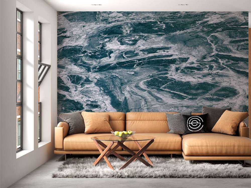 Blue abstract marble