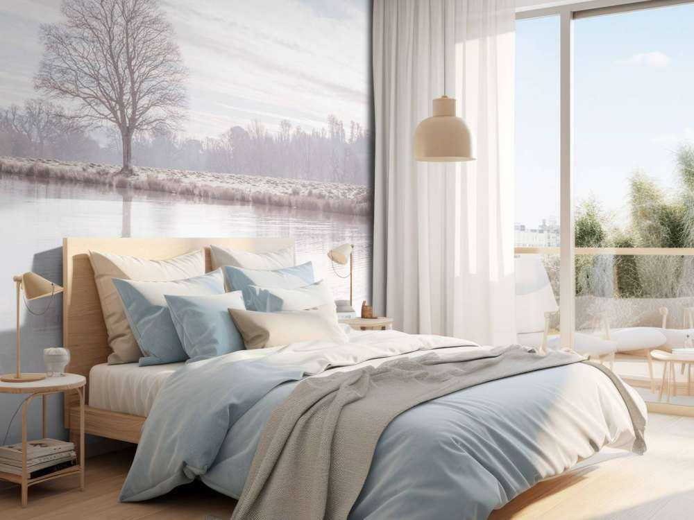 Abandoned winter landscape