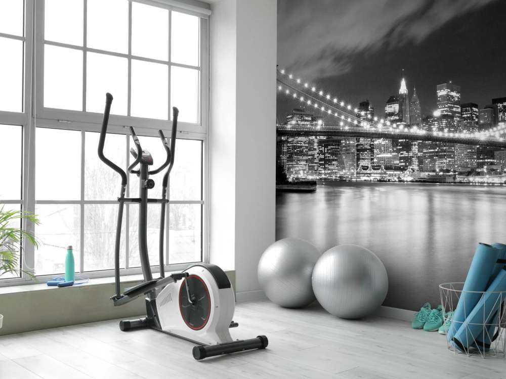 Brooklyn Bridge in zwart-wit