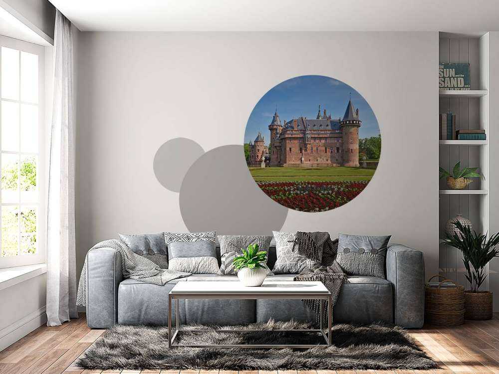 Kasteel de Haar vanaf de zijkant