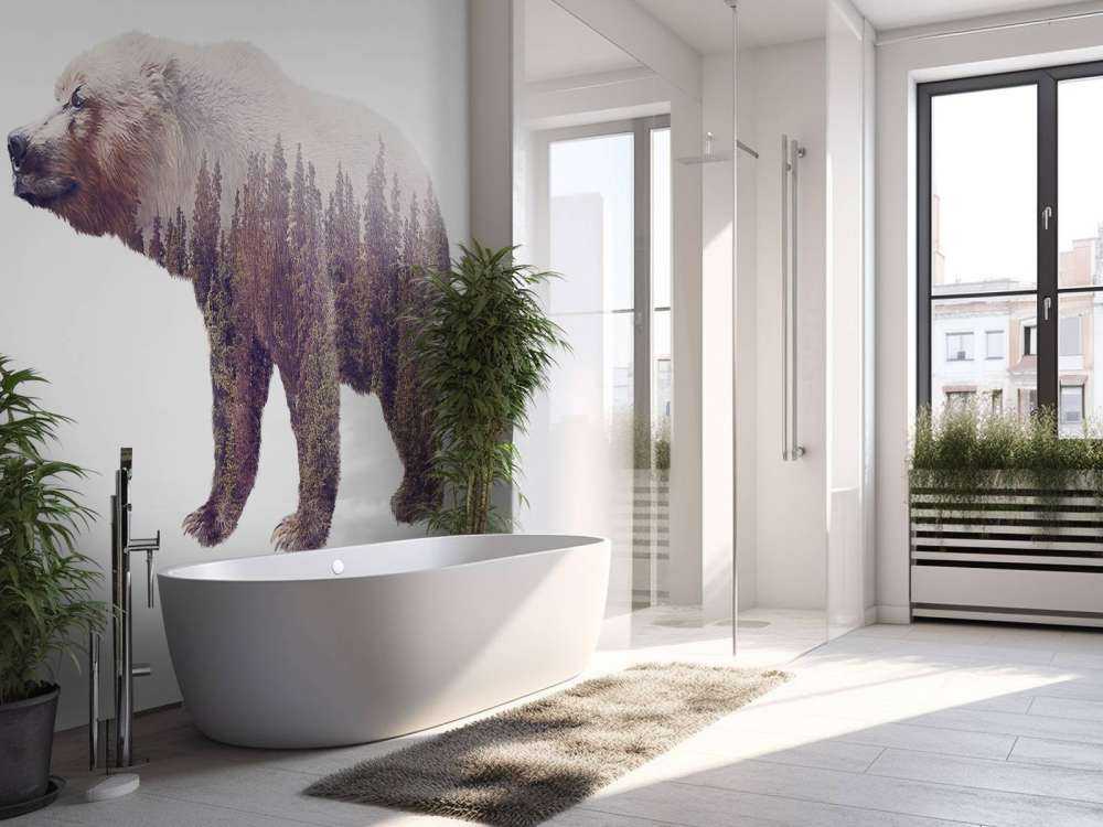 Beer op een wit achtergrond