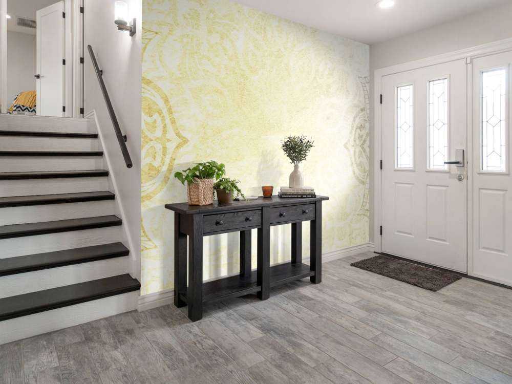 Yellow and grey mandalas