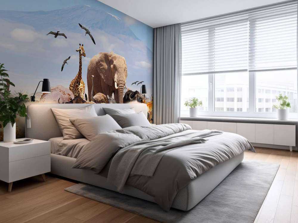 African animals at Kilimanjaro