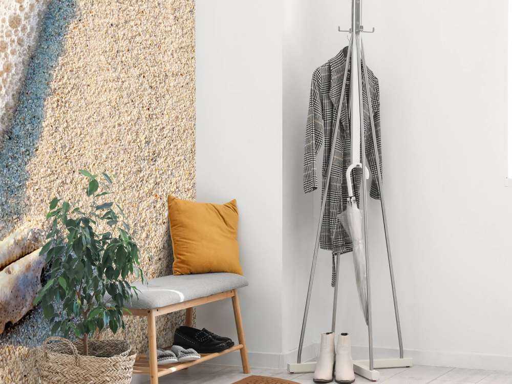 Minimalistisch strand afbeelding