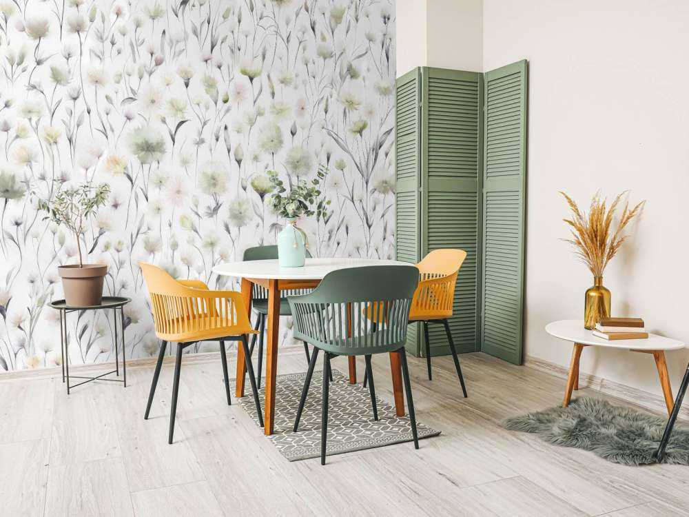 Cornflowers and field grasses green