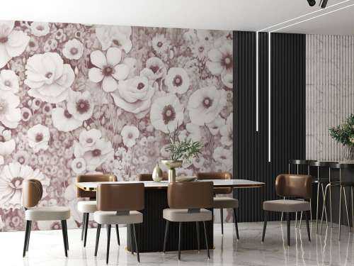 Poppy Tale Monochrome Bordeaux