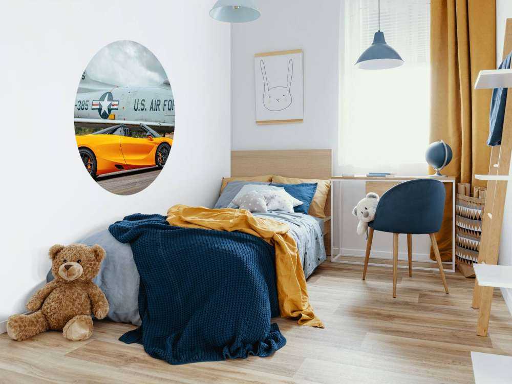 Supercar and fighter jet