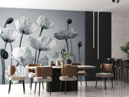 Blue tone poppies