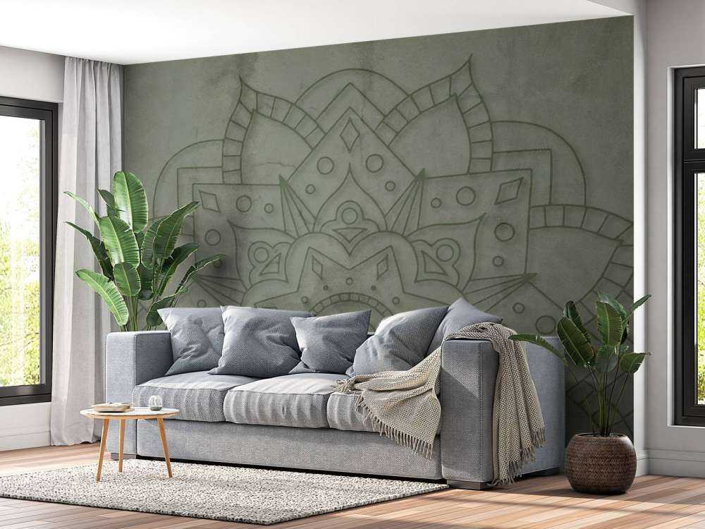 Weathered Green Mandala