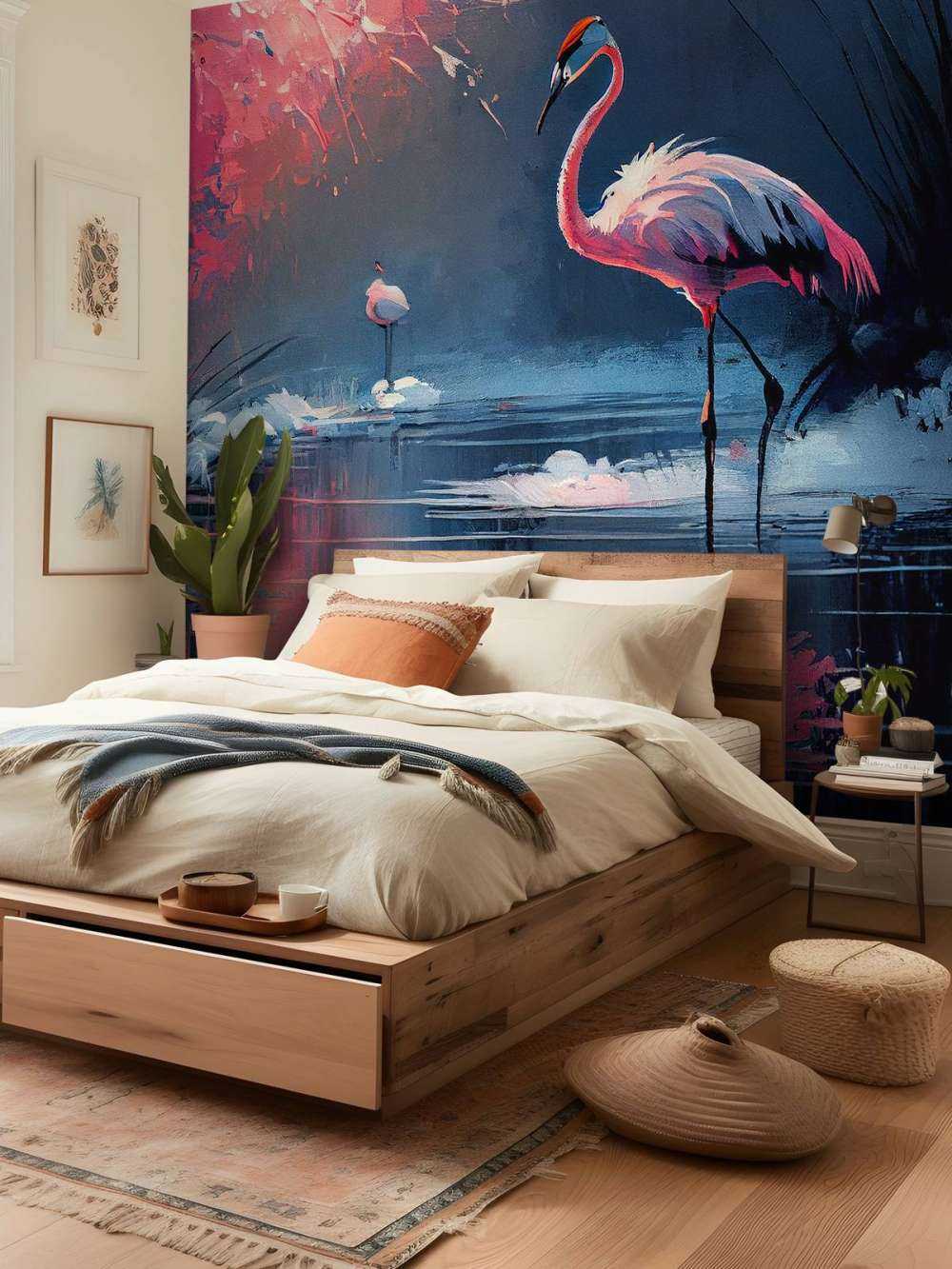 Flamingo Reflection Symphony