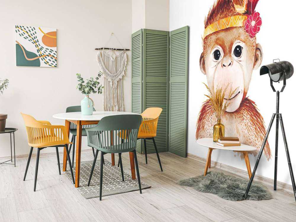 Monkey of watercolour