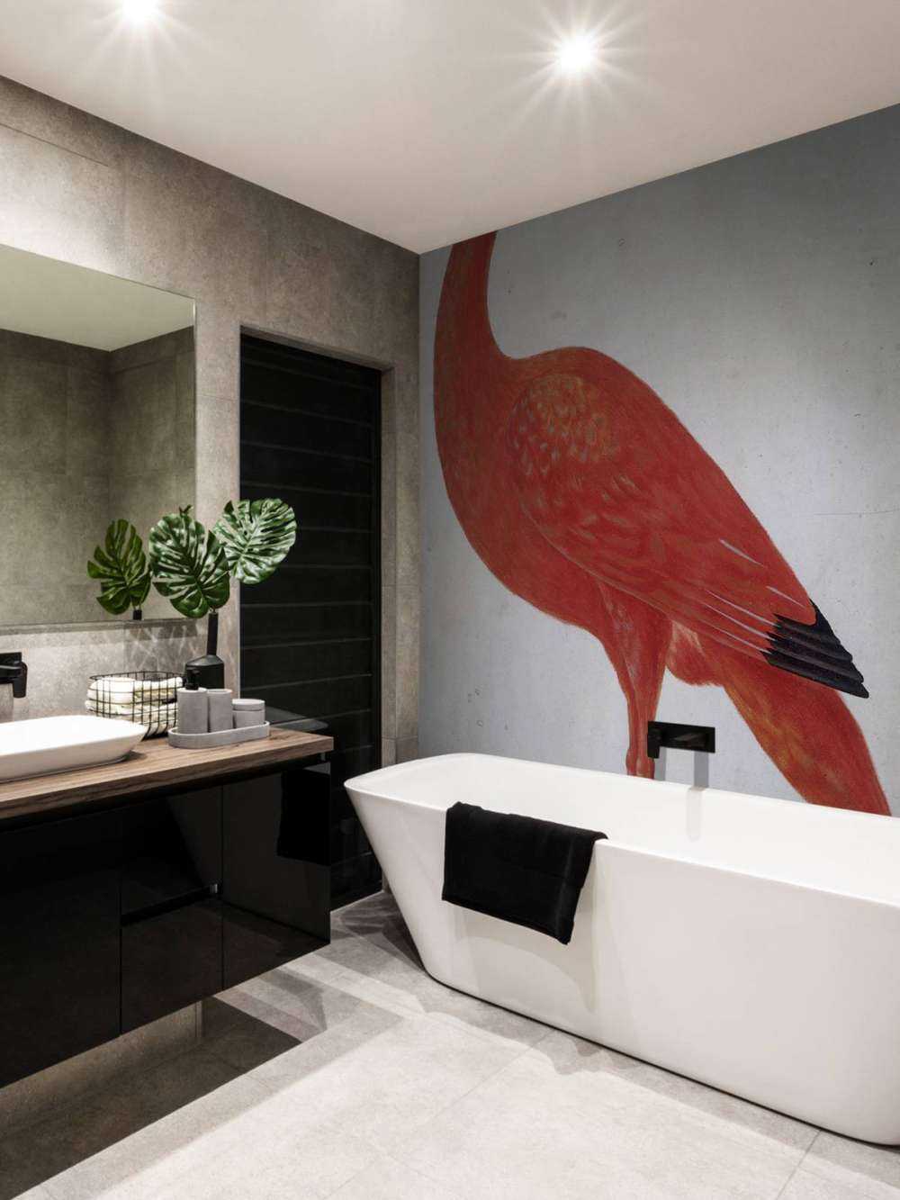 Red Ibis with an egg