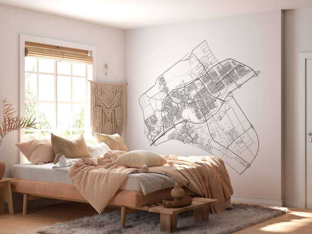 Floor plan of Almere, white