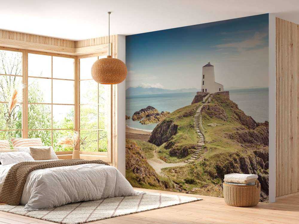 Lighthouse on a rocky outcrop