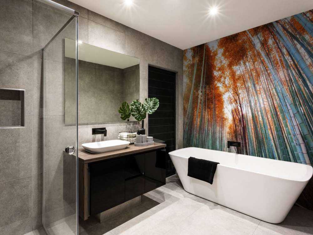 Autumn bamboo forest