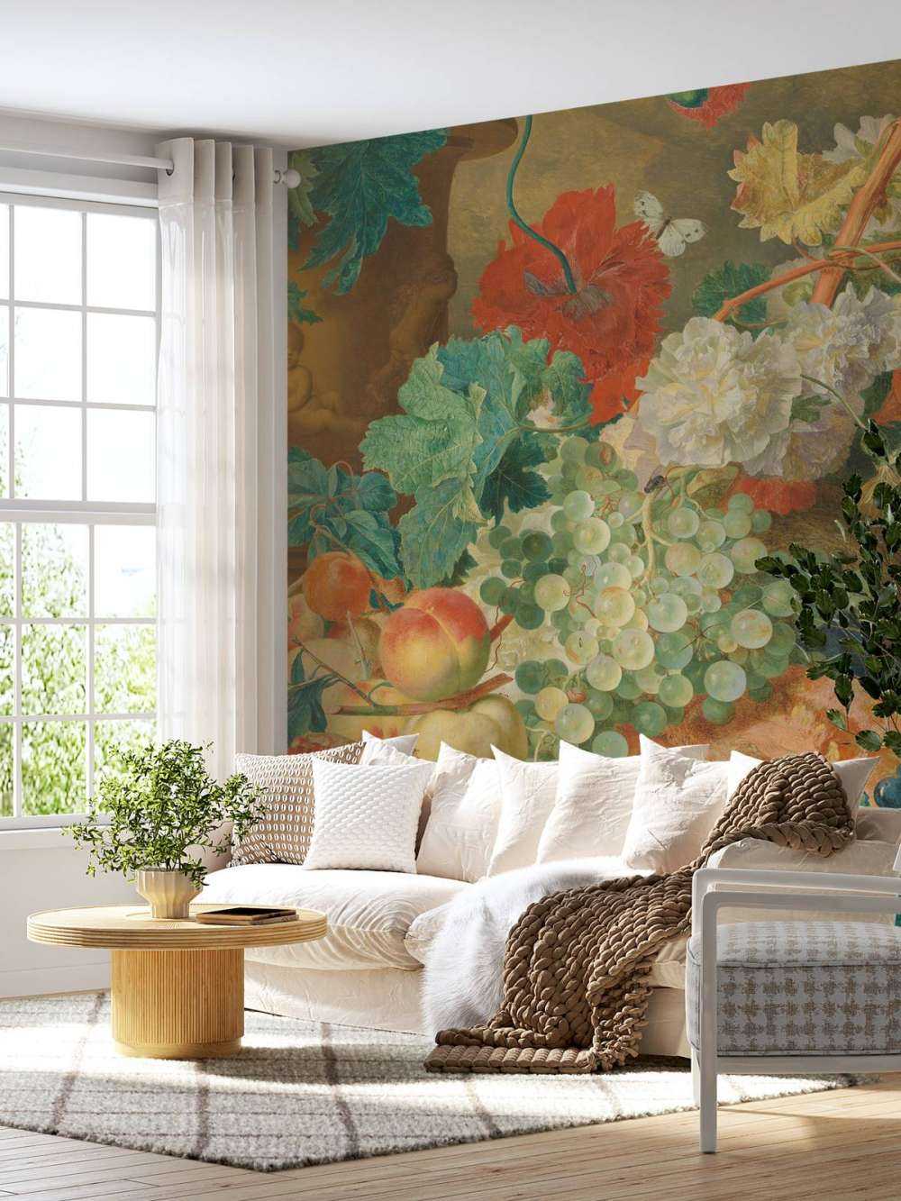 Still life with flowers and fruit, Jan van Huysum