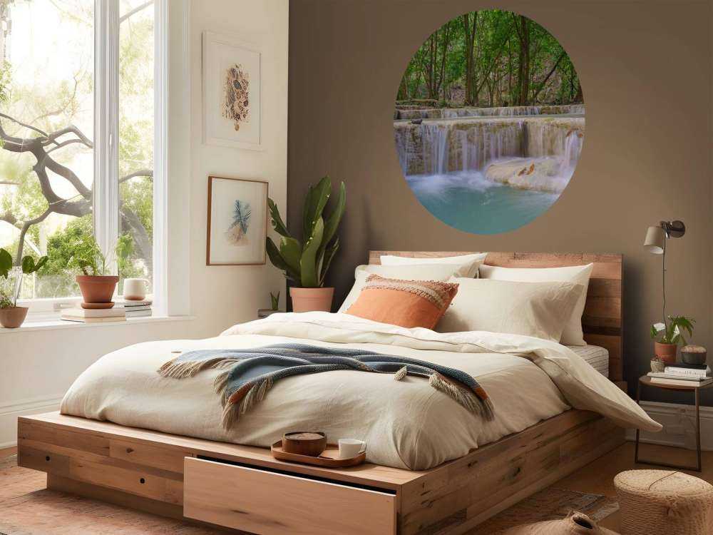 Waterfall in deep rainforest