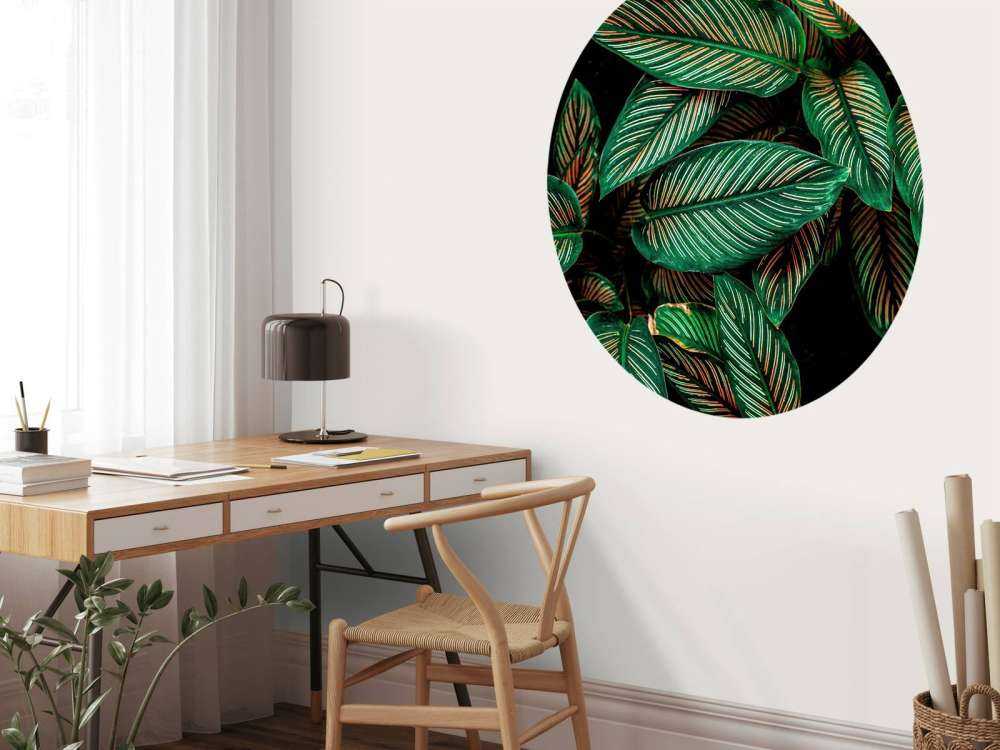 Abstract green leaves