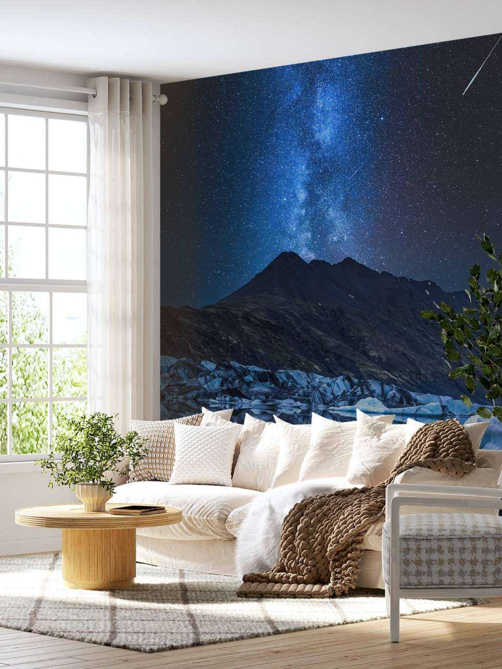 Milky Way near a Glacier