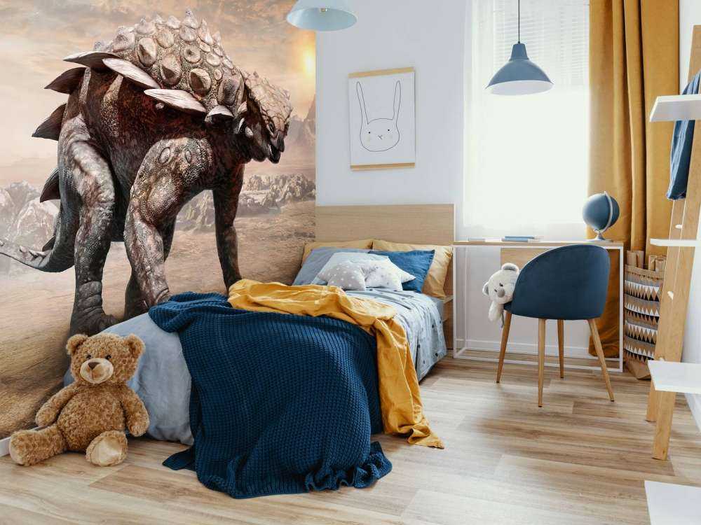 Dinosaur in a deserted area