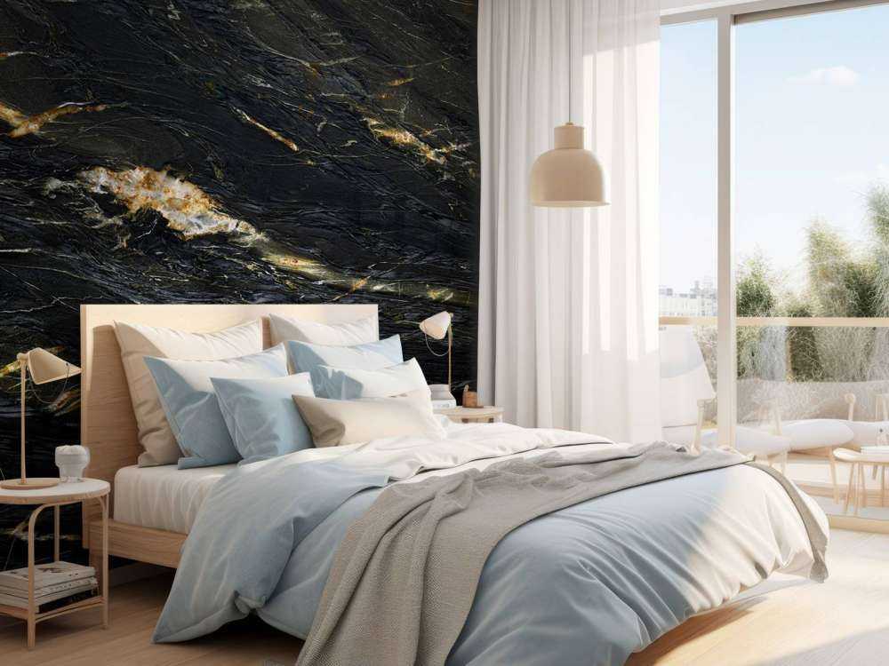 Dark marble with stripes