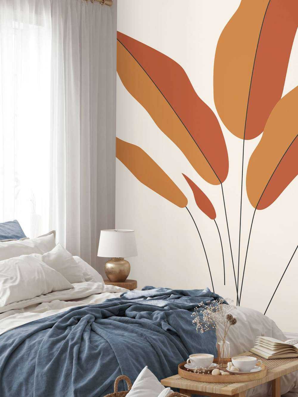 Minimalist red plant