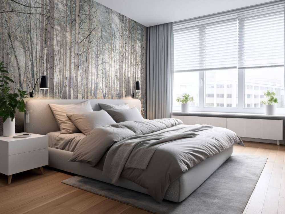 Sand path through forest