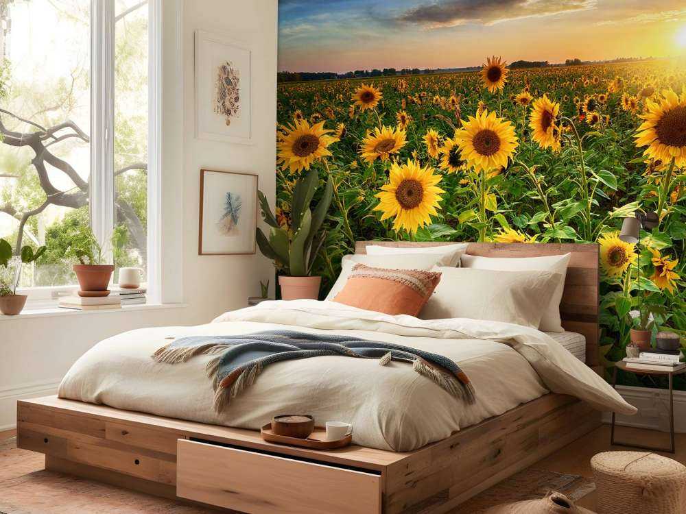 Beautiful field of sunflowers