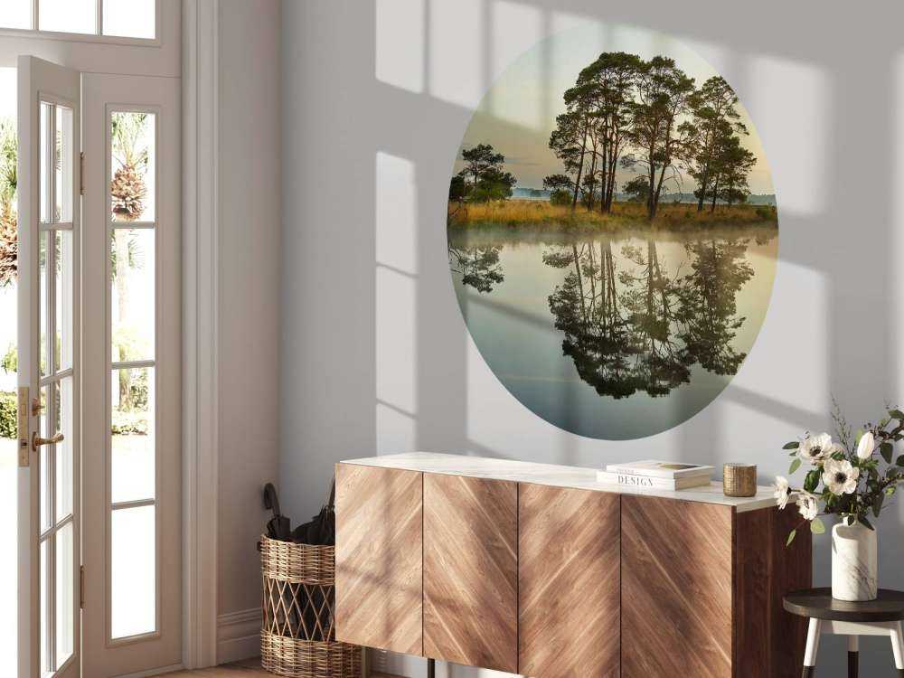 Reflection in woodland veins