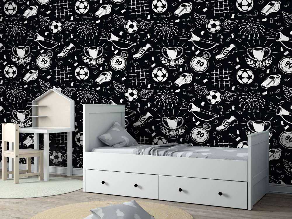 Football black and white