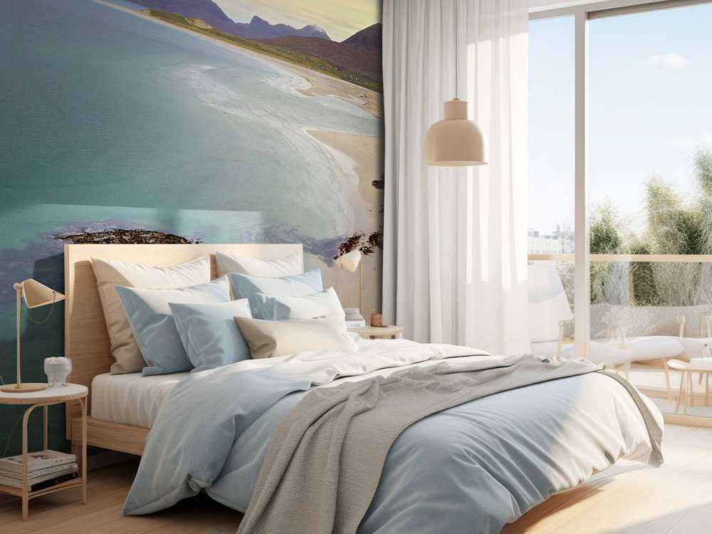 Sea and mountains along the coastline