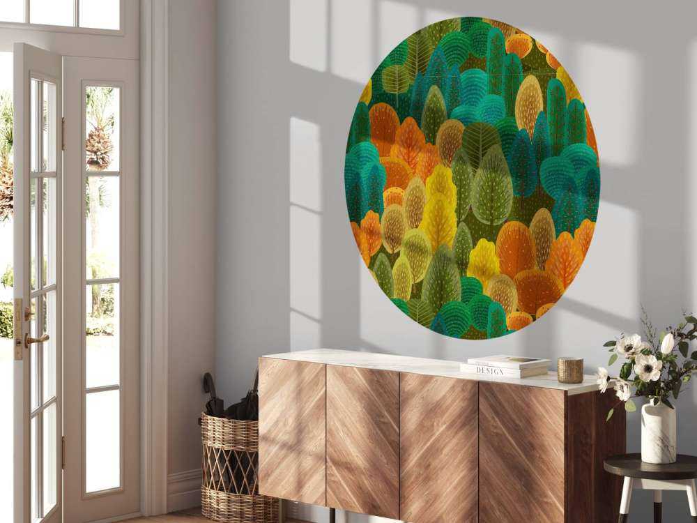 Kleurrijk bos patroon