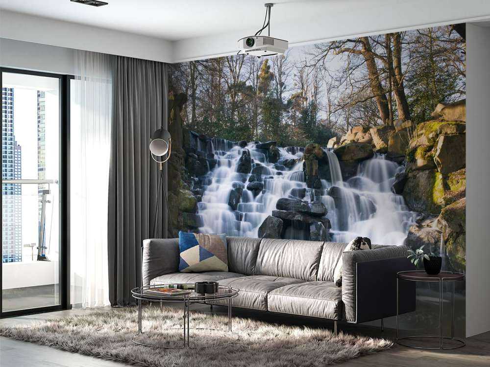 Waterfall in winter