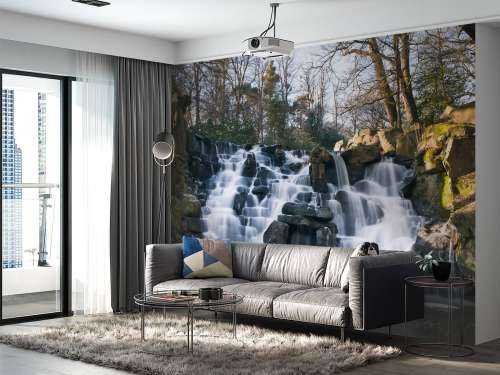 Waterfall in winter
