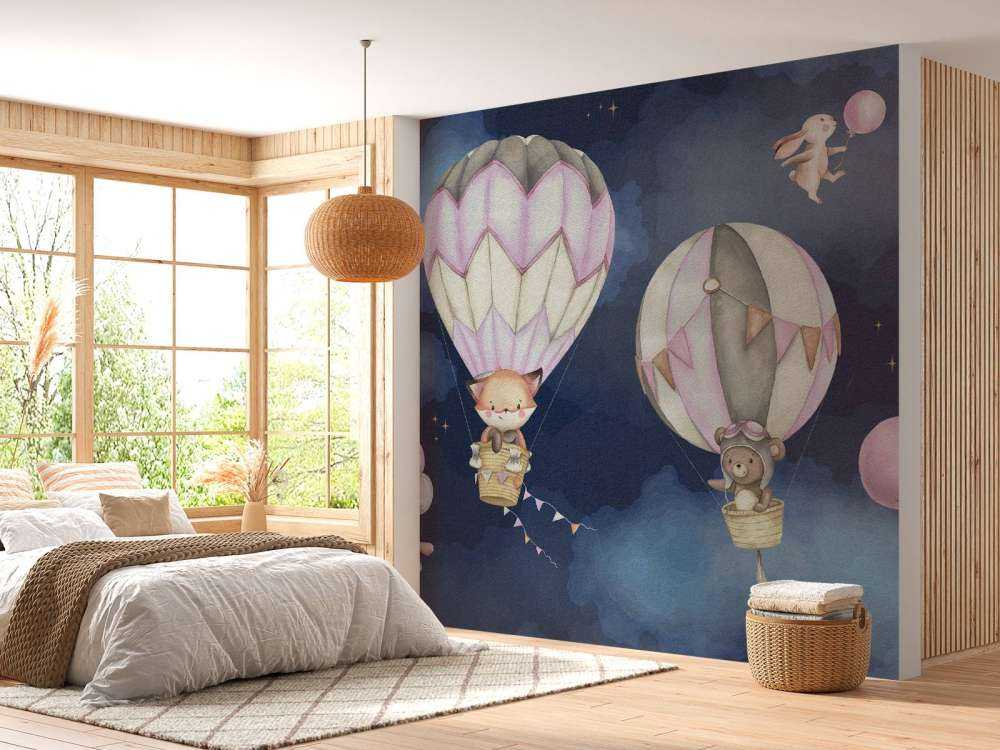 Flying animals pink