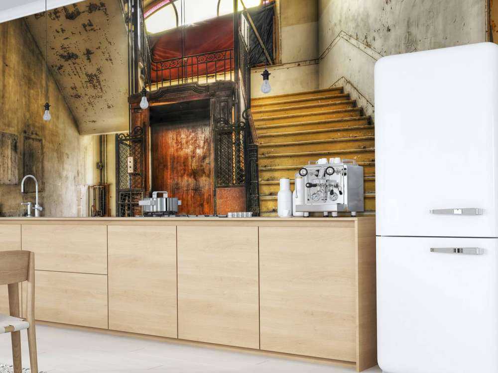 Abandoned hotel lobby