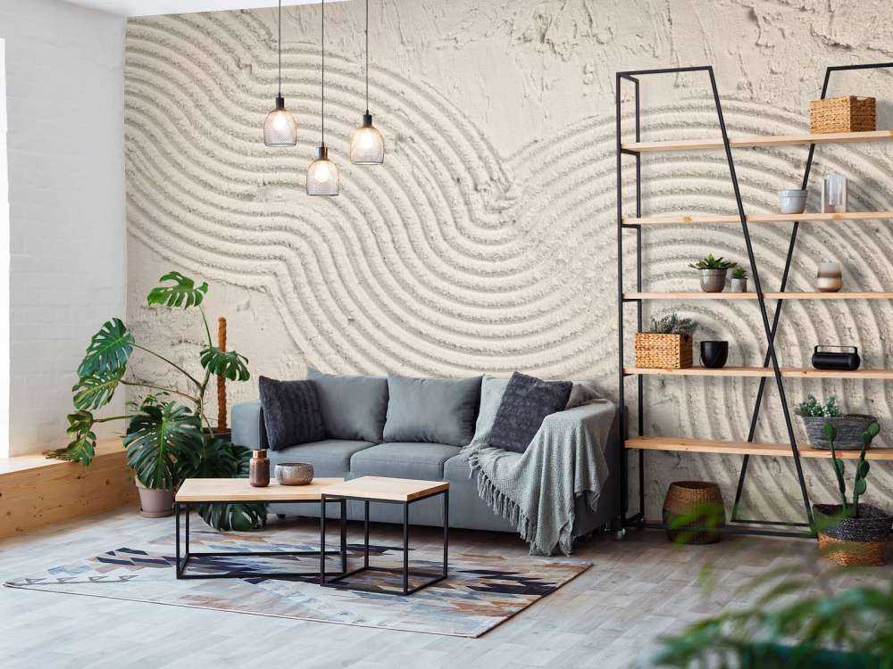 Organic lines and structures in linen