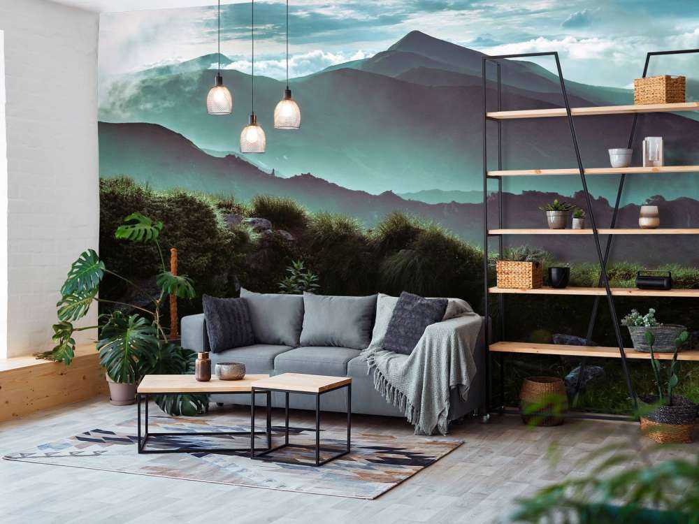 Jungle with mountains