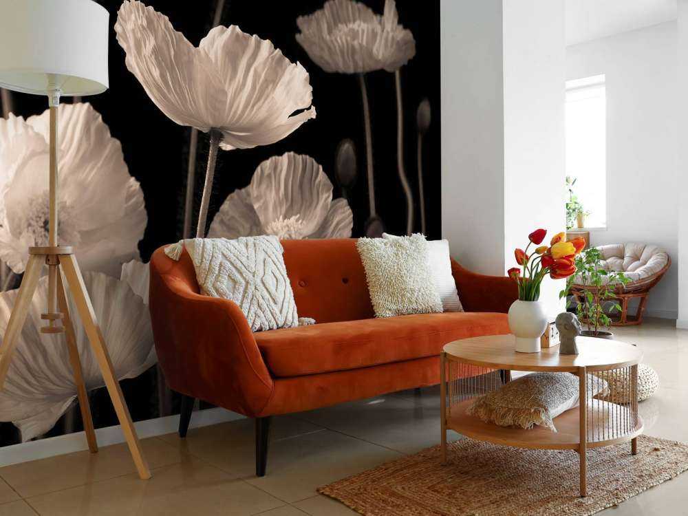 Poppies and buds