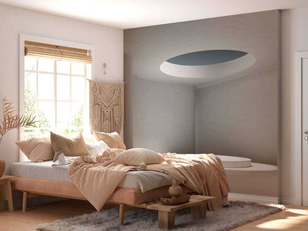 Minimalistisch ruimte met lichtinval