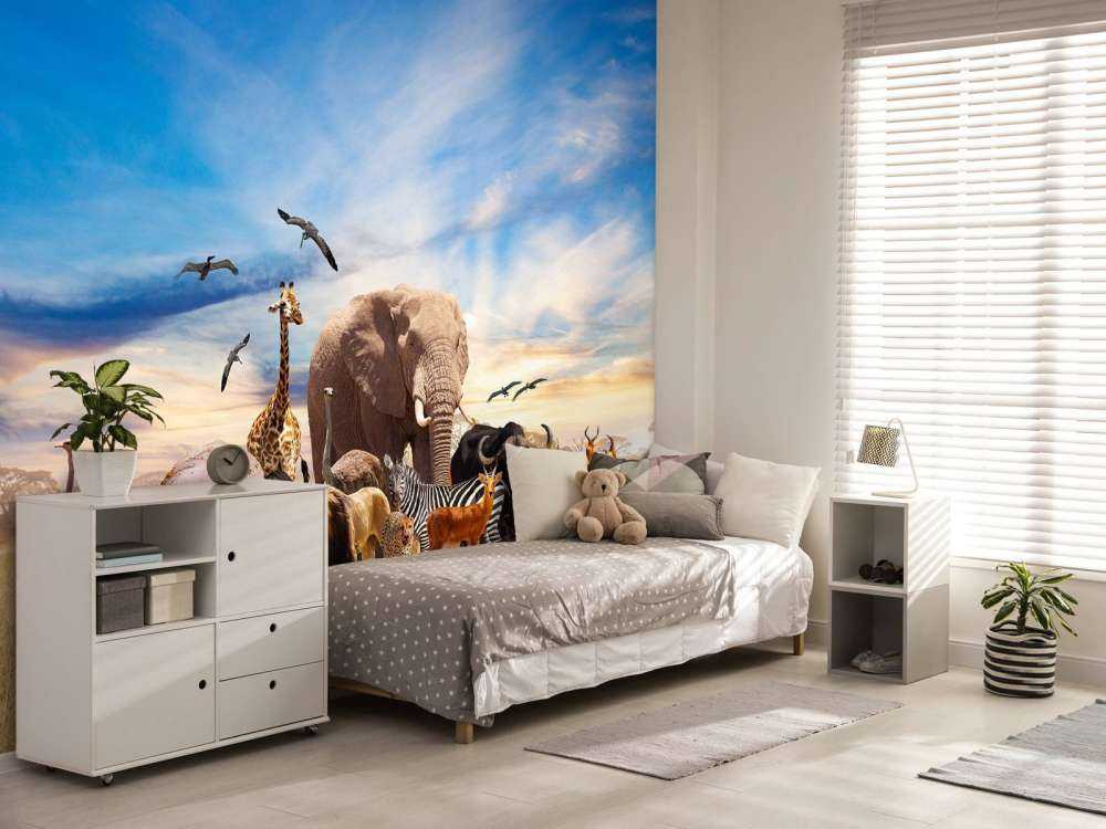 Group African animals