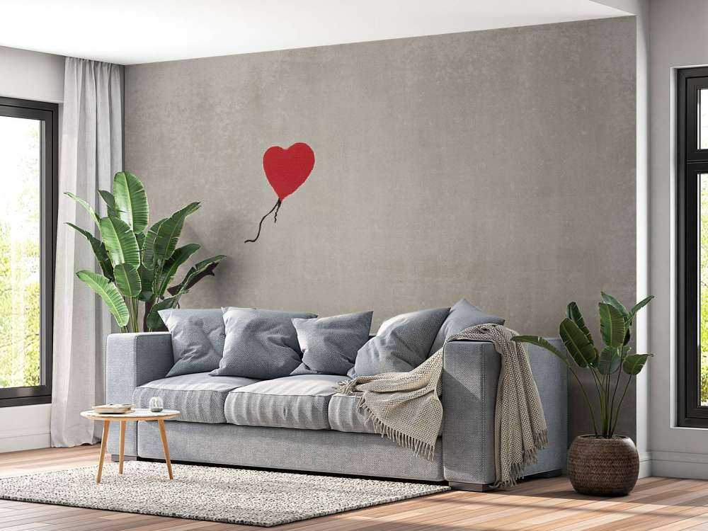 Banksy - Balloon girl, soft concrete