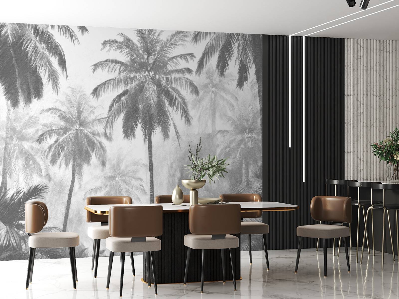 Misty Palm Forest