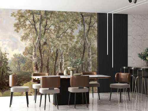 Forest Landscape Color Panorama